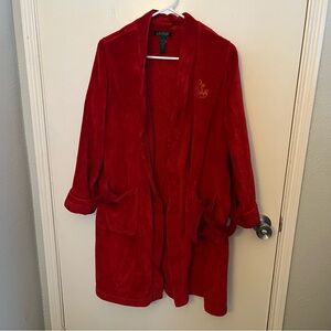 Red Bathrobe by Ralph Lauren